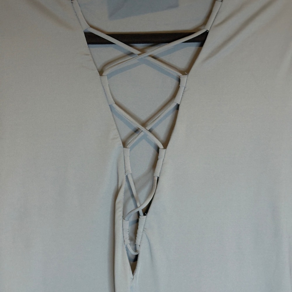 HALARA Long Sleeve Crisscross V Neck Athletic Mini Dress Blue XL - Picture 7 of 7